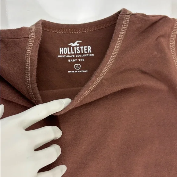 Hollister baby tee brown - Picture 8 of 8